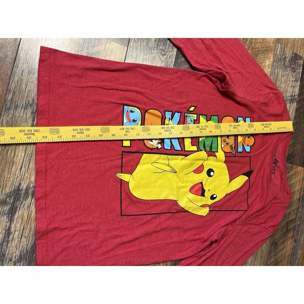 Pokemon Pikachu Graphic T Shirt Youth  XL Red 2022 Nintendo Anime - Picture 4 of 5